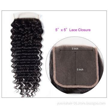 cheap Wholesale 100% human raw virgin remy Mink brazilian virgin hair  extension transparent Swiss Lace Front Closure vendor